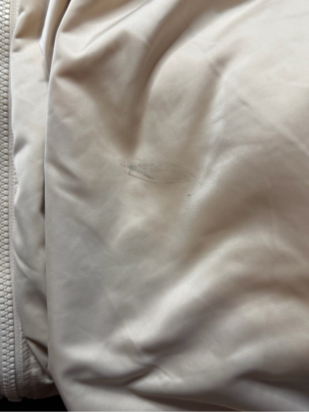 H&M Divided Reversible Teddy Fleece Hooded Jacket Cream Cropped Zip Women’s M - Picture 10 of 12